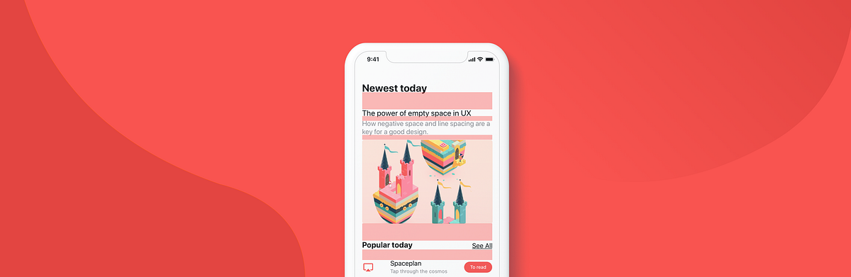 The power of empty space in UI design | by Viktorija Bachvarova | UX Planet
