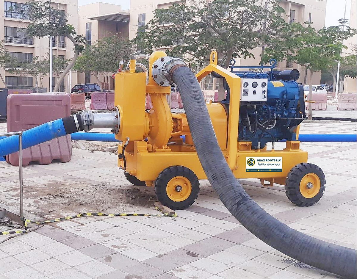 Orax Roots dewatering pump,dewatering pump in dubai, dewatering pumps rental, diesel water pump