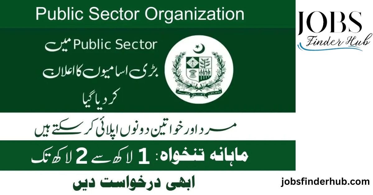 Jobs in Public Sector Organization 2023 Ahtasham Rao Medium