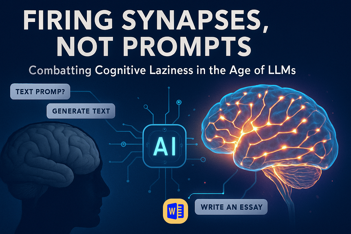 Firing Synapses, Not Prompts: Combatting Cognitive Laziness in the Age ...