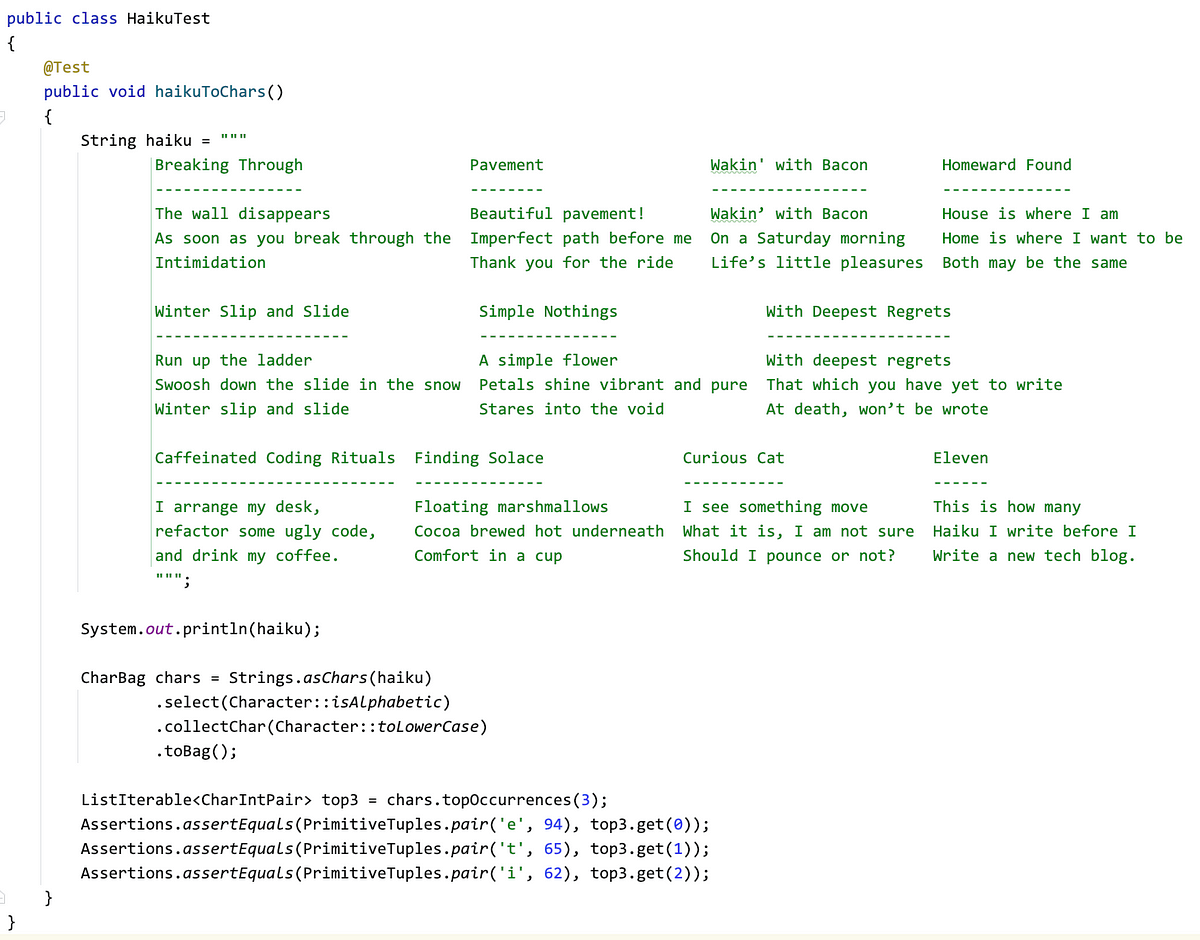 haiku-for-java-using-text-blocks-javarevisited