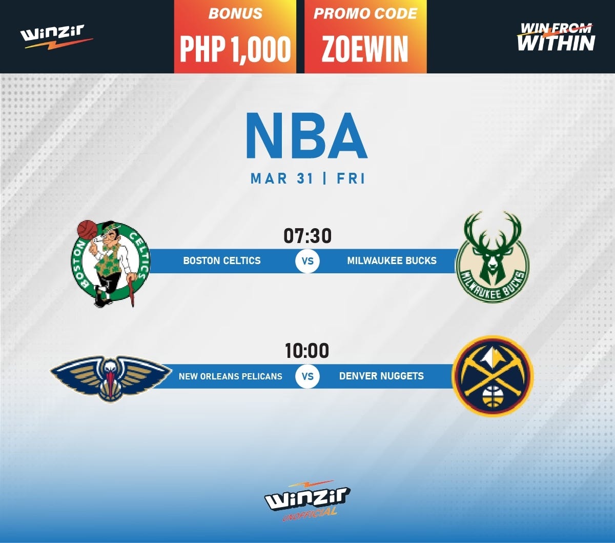 NBA SCHEDULE FOR TOMORROW ⚡ Winzir Sportsbook Unofficial Medium