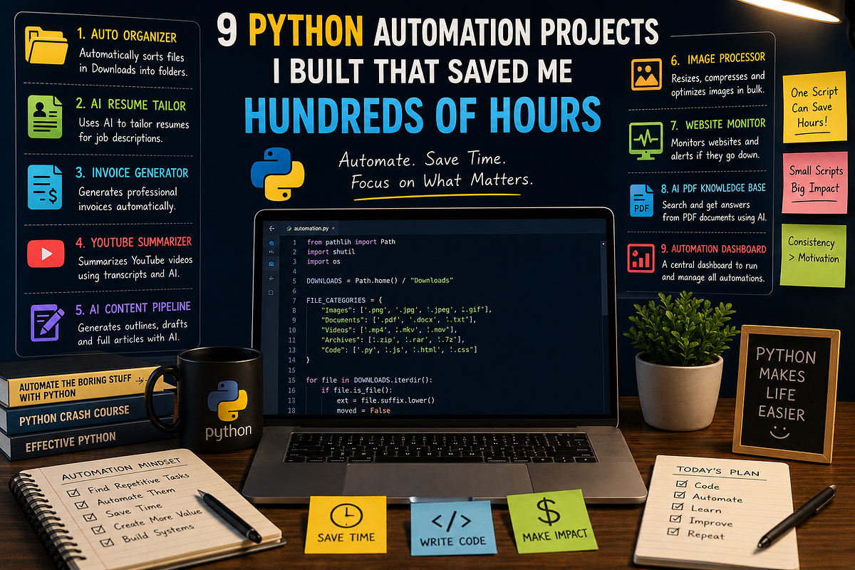 9 Python Automation Projects I Built That Saved Me Hundreds of Hours ...
