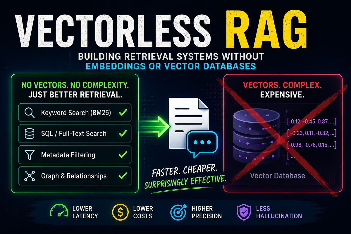 Vectorless RAG: Building Retrieval Systems Without Embeddings or Vector ...