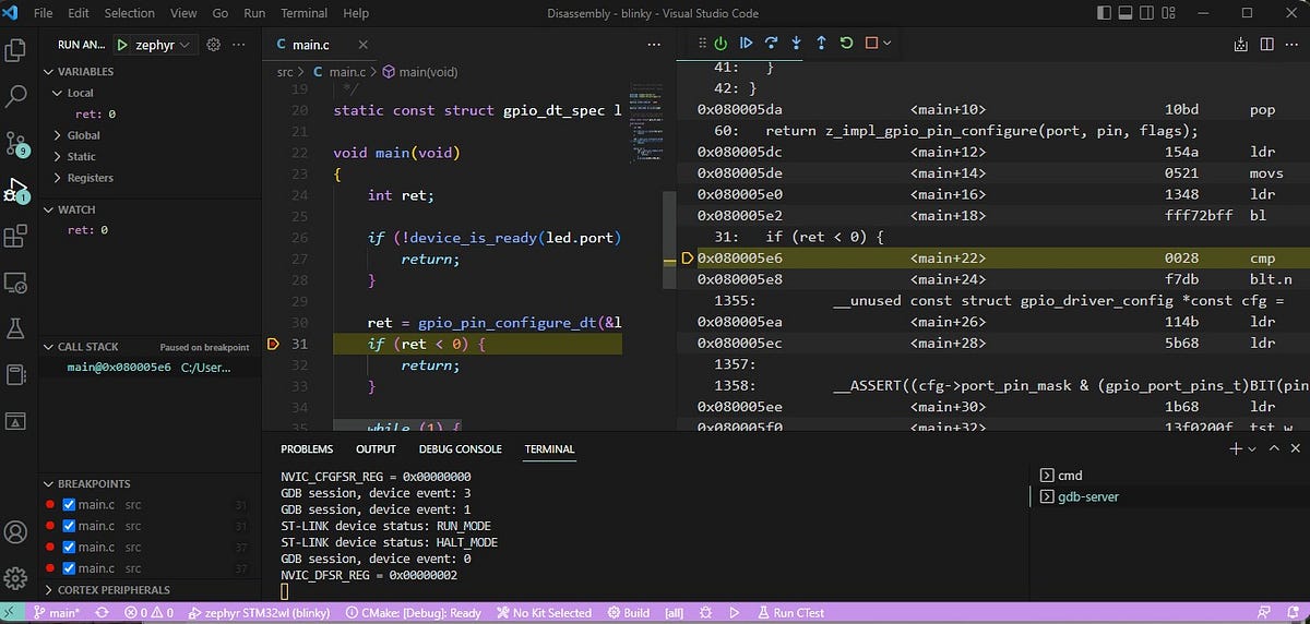 VSCode Building and Debugging Zephyr on the Lora-E5 (Part 3) | by Mark ...