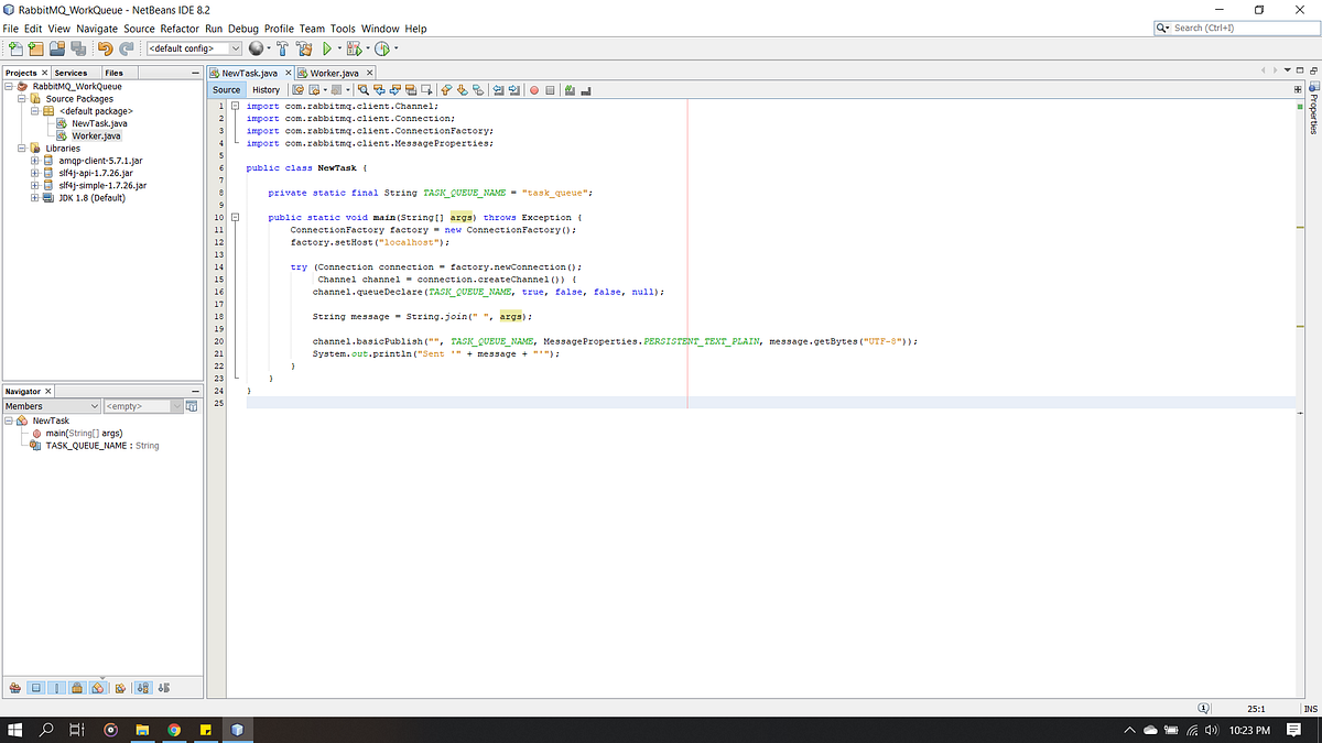 RabbitMQ — Work Queue. RabbitMQ is a messagequeuing software… by