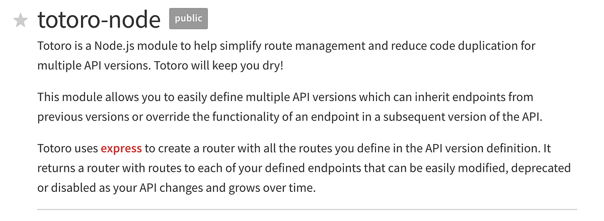  API Versioning with totoro-node | by John O Riordan | CloudBoost