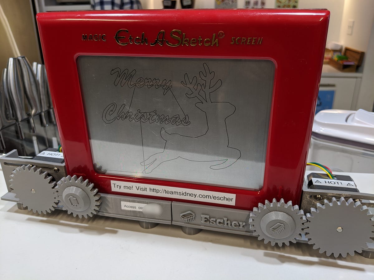 Escher — The world's first cloud-controlled Etch-a-Sketch, by Matt Welsh