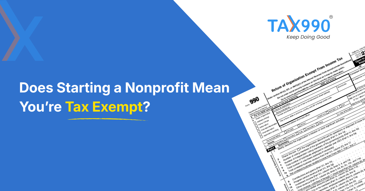 Does Starting a Nonprofit Mean You’re Tax Exempt?