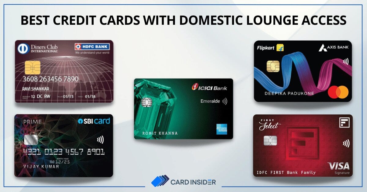 Best Credit Cards For Free Domestic Airport Lounge Access in India - Bheem  Singh - Medium