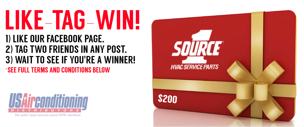 SOURCE 1 Gift Card VISA Giveaway! | by US Air Conditioning Distributors