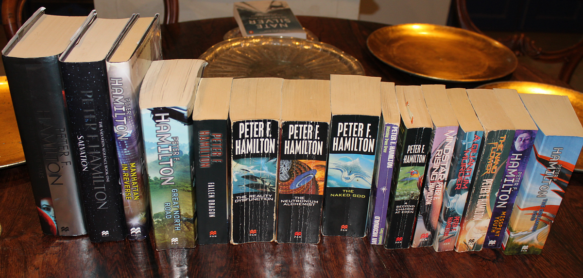 The spoiler-free Peter F. Hamilton reading order, by Mark Harrison