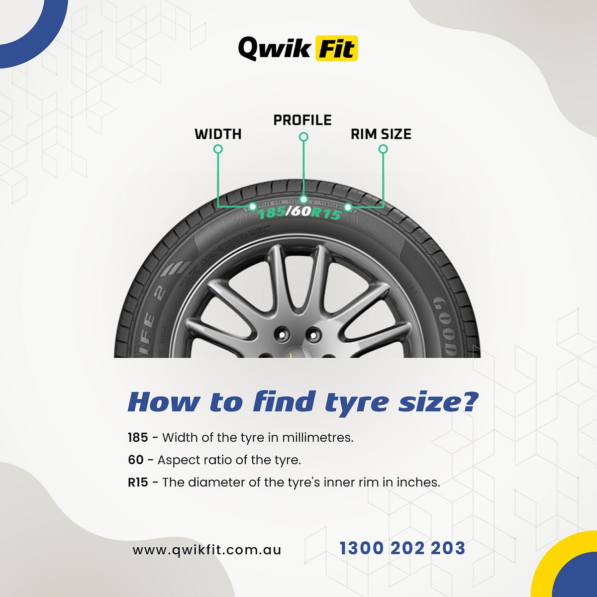 How to find tyre size? Qwikfit Medium