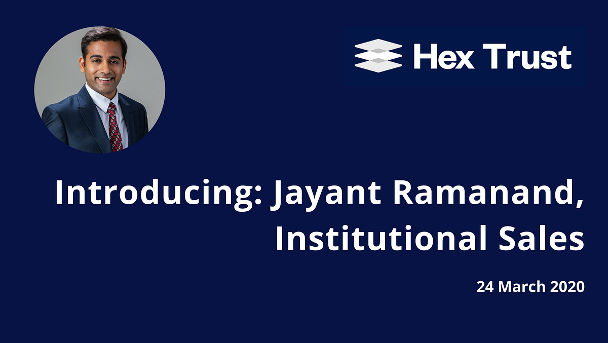 Introducing: Jayant Ramanand, Institutional Sales | by Marc Kessler | Medium