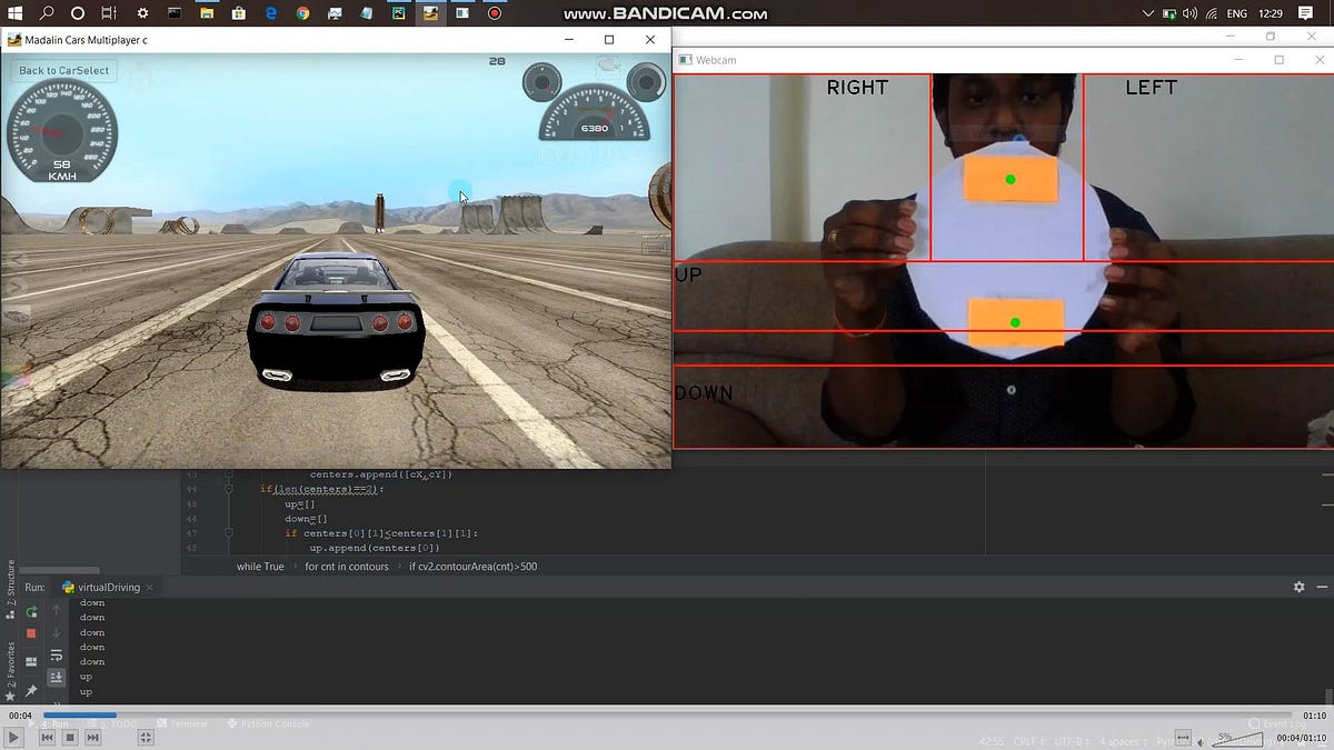 Virtual Driving using OpenCV. Virtual Driving is a keyboard free… | by ...
