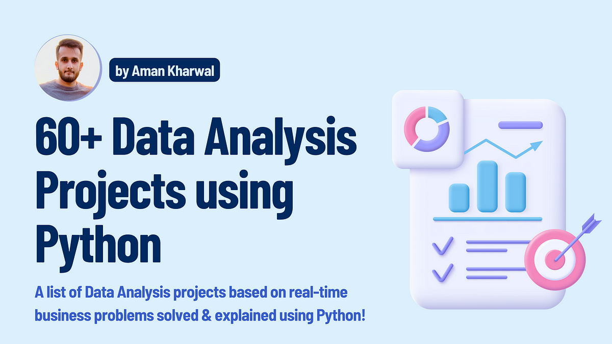 60+ Data Analysis Projects with Python | by Aman Kharwal | Medium