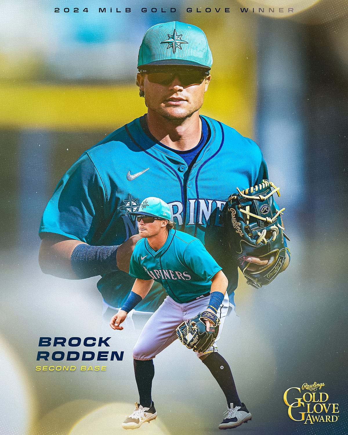 INF Brock Rodden Wins Minor League Gold Glove Award by Mariners PR