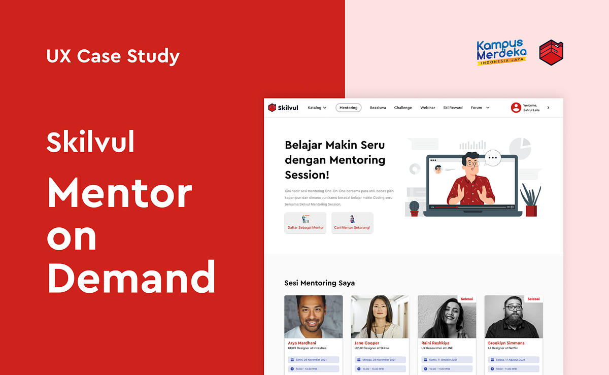 UI/UX Case Study — Layanan Mentor on Demand Skilvul | by Nabila Putri ...