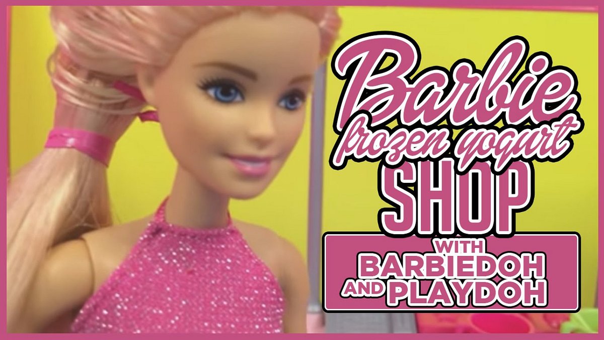 New Barbie Frozen Play Doh Yogurt Shop Videos — Restaurant How To