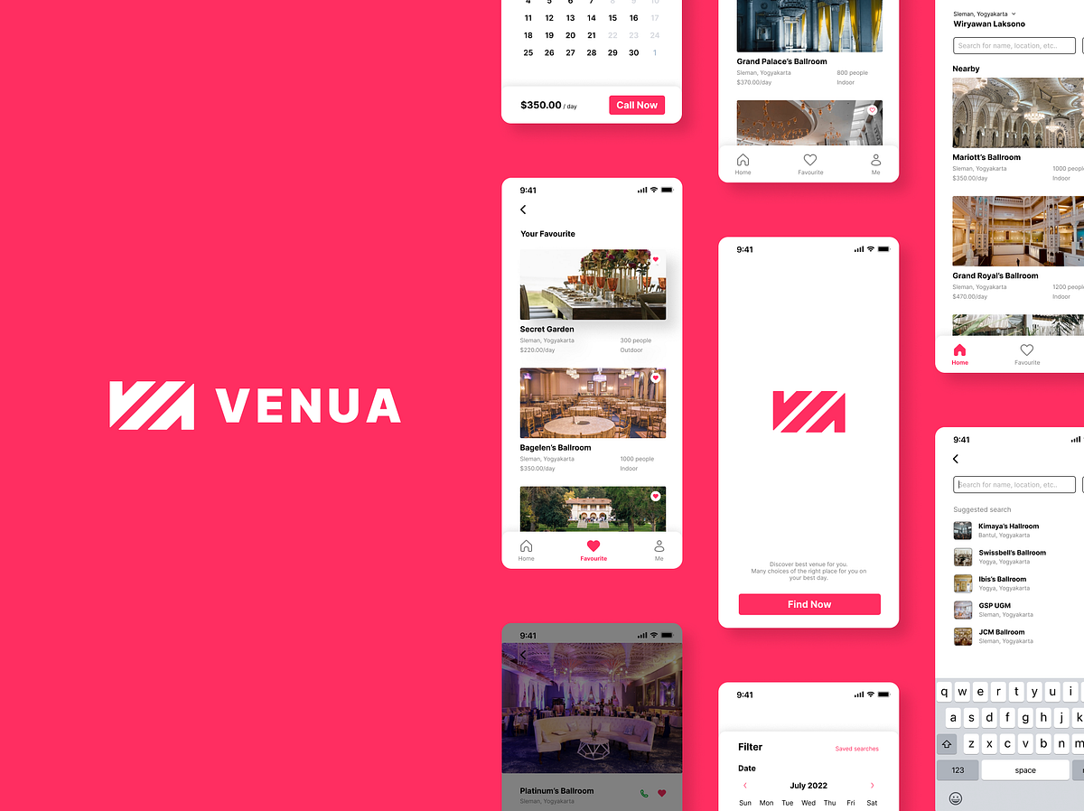 UI/UX Case Study “Venua”: Search venue for event | by Andrie Setyawan ...