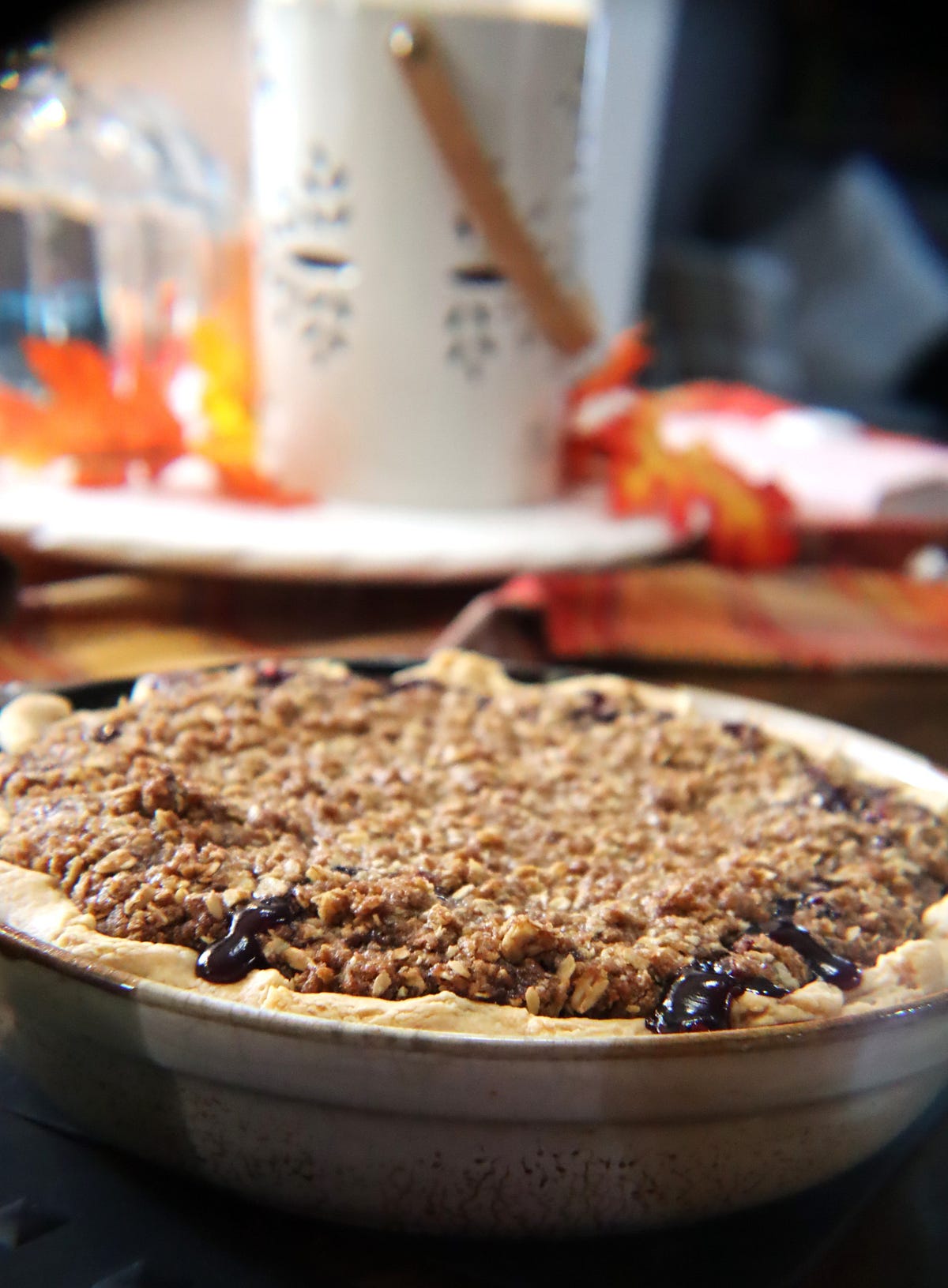 Homemade Berry Pie with Crumb Topping by MCristina Content by Maria