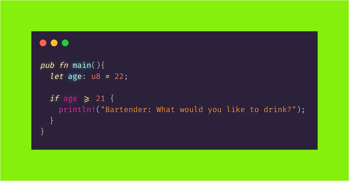 Rust 101: Conditional Statements. In the previous article, we discussed ...