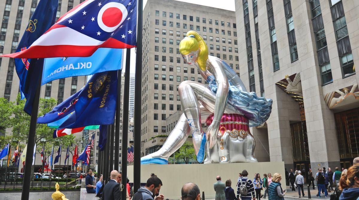 Jeff Koons: Seated Ballerina (2017) | by Jakob Zaaiman | Medium