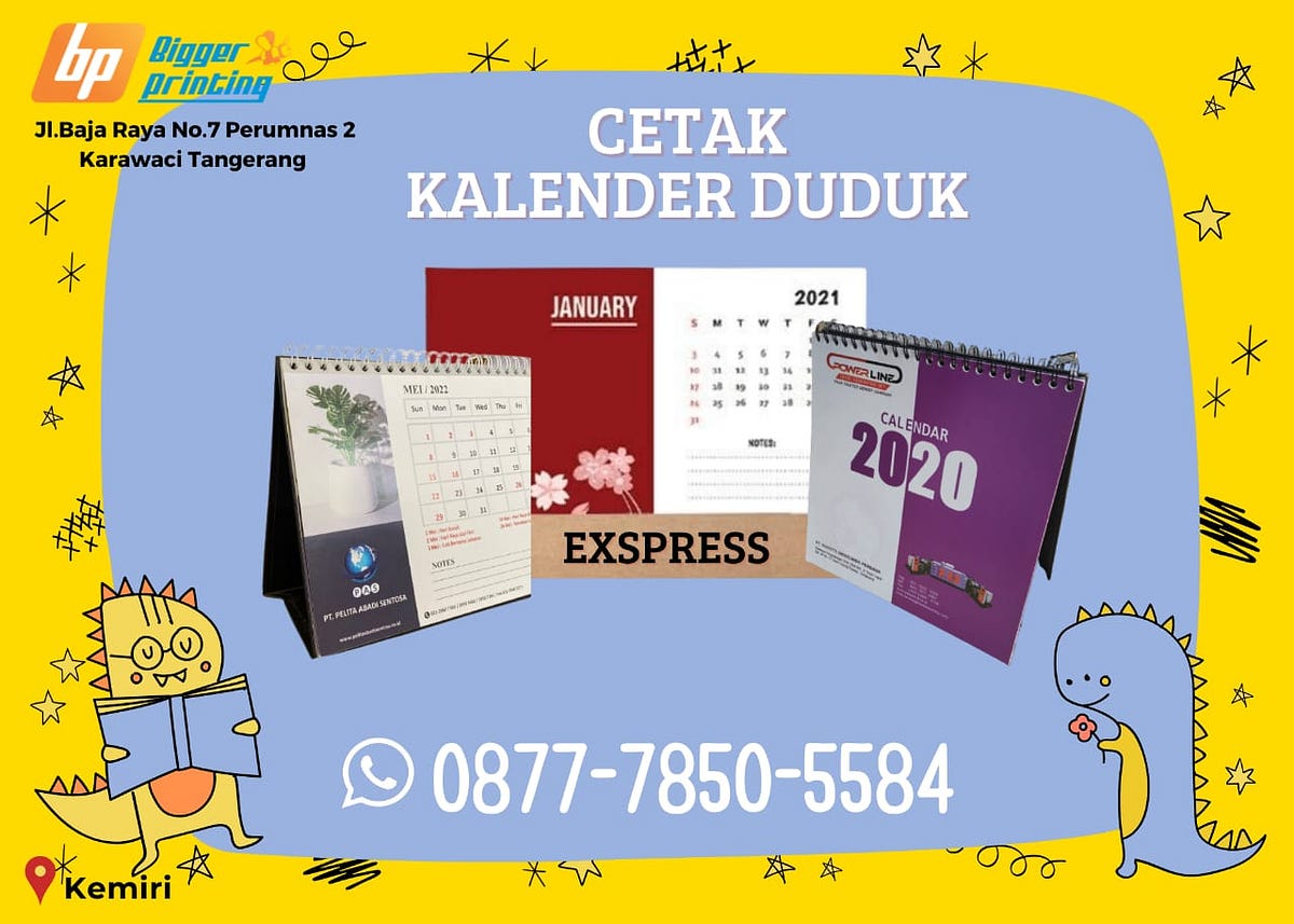 EXPRESS, Wa. /Call. 0877–7850–5584, Percetakan Kalender Duduk di Kemiri