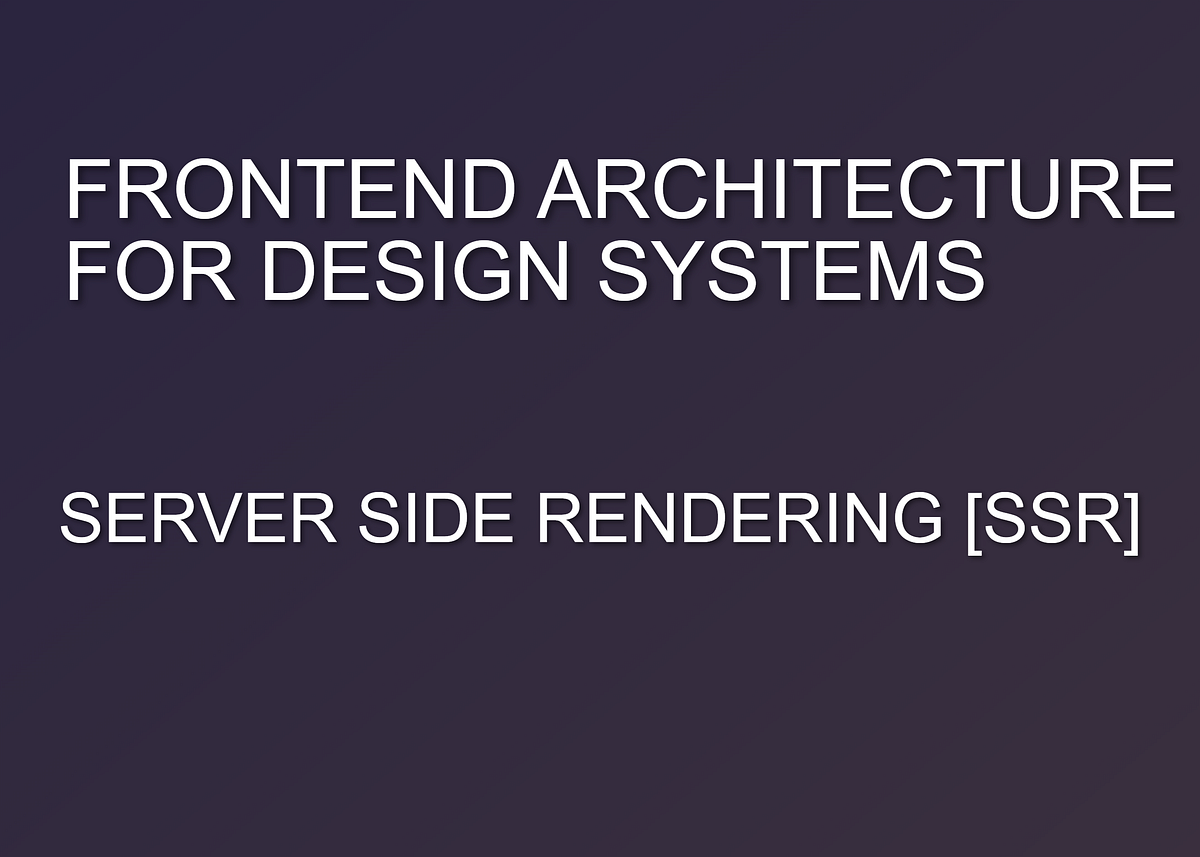 🔍 A Deep Dive into Server-Side Rendering (SSR): How It Works and When ...