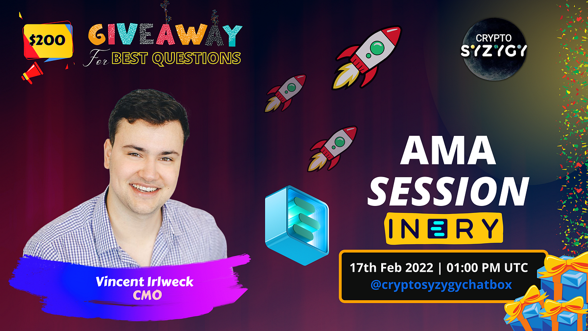 CRYPTO SYZYGY : AMA Session With Inery | by Crypto Syzygy | CRYPTO SYZYGY  CHATBOX | Medium