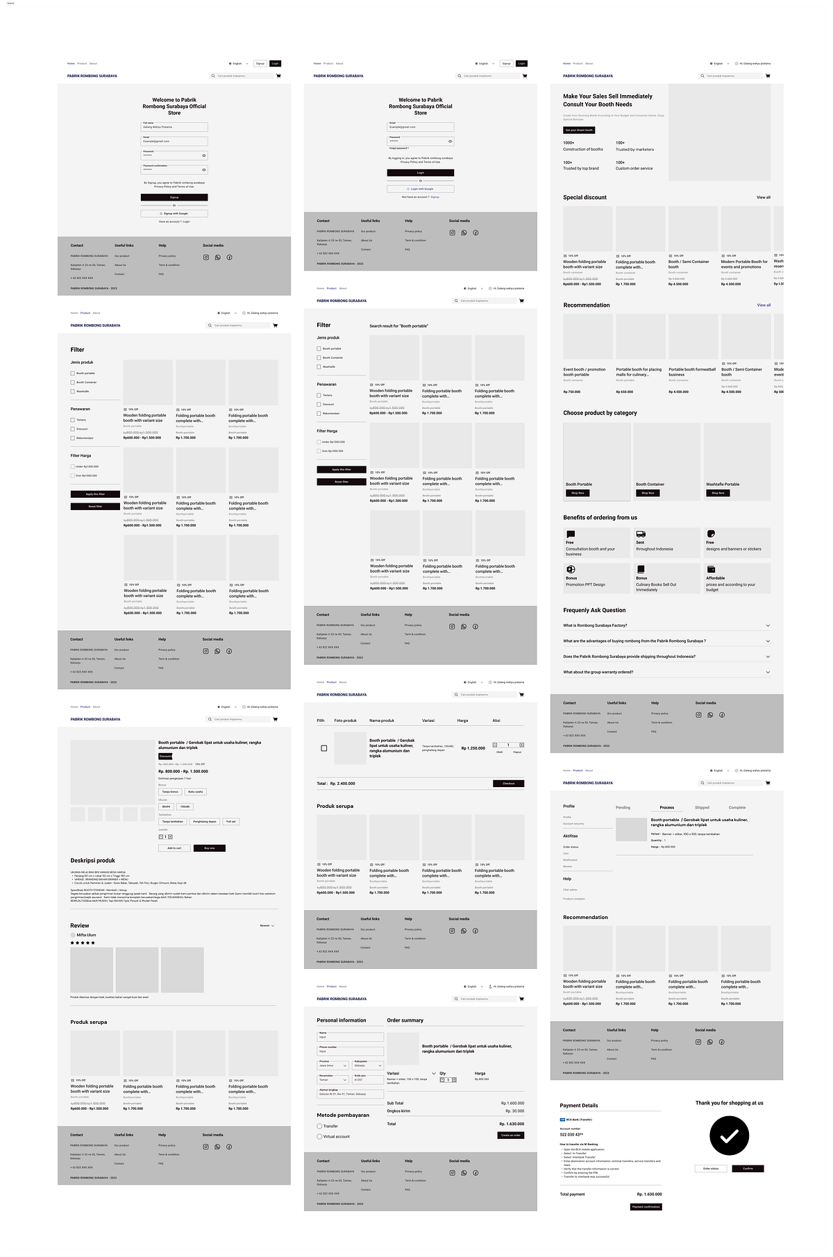 Ui ux case study online sales website pabrik rombong surabaya by
