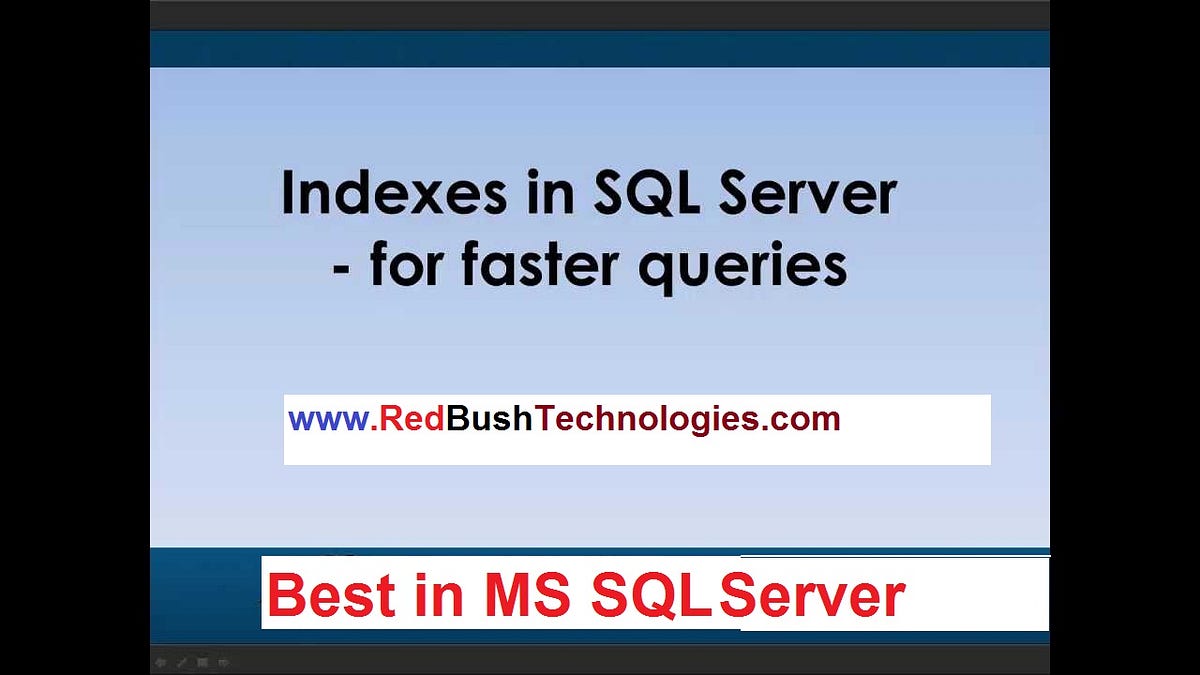 Which Indexes are required for SQL Server Query ? | by RedBush ...