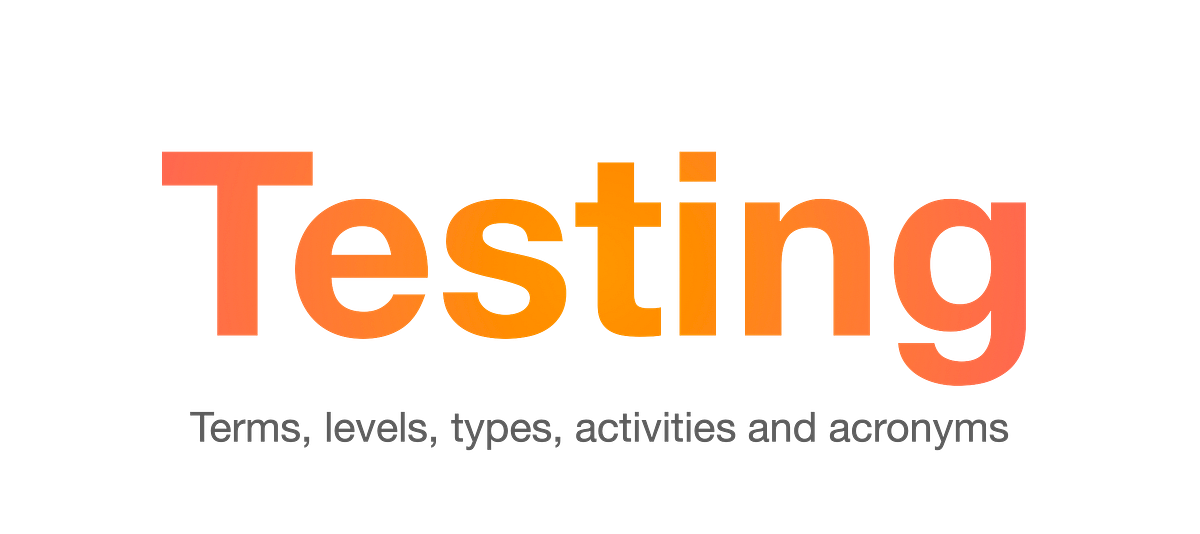 Testing terminology. definitions, terms, vocabularies and… by Kong To