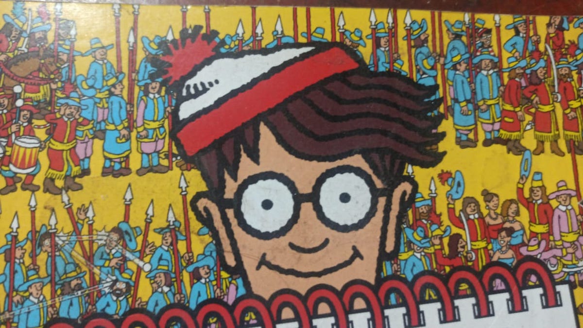 Finding yourself like Waldo. The famous Where’s Waldo books, written