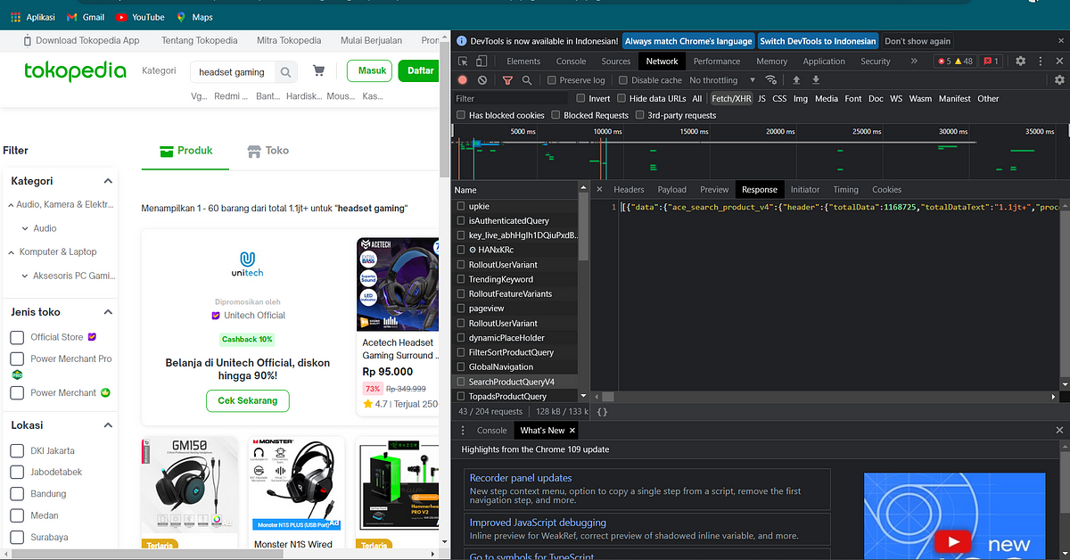 Scrape Tokopedia dengan Python part 1 | by Faix Farisky | Medium