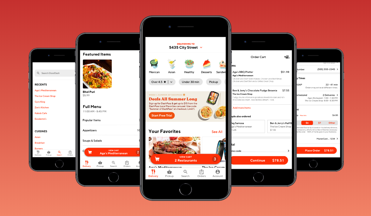 My DoorDash order manager redesign — a UX case study