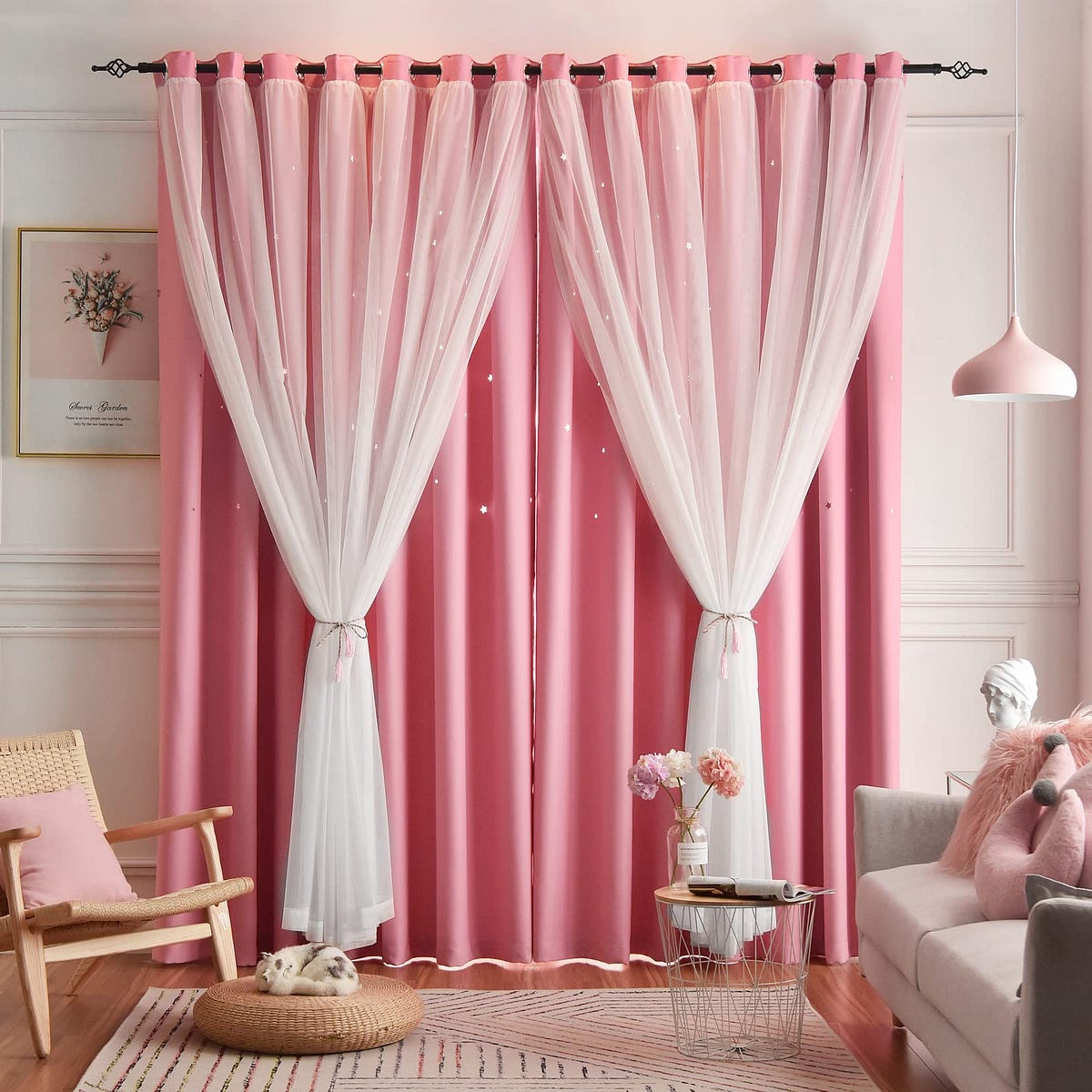 Embrace Elegance and Serenity with Pink Blackout Curtains by
