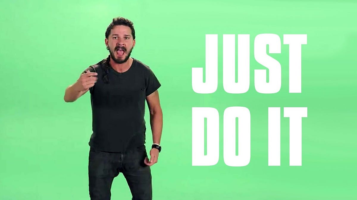 Shia labeouf just do it clearance shirt