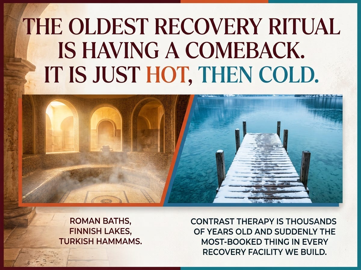 The Oldest Recovery Ritual Is Having a Comeback. It Is Just Hot, Then Cold.