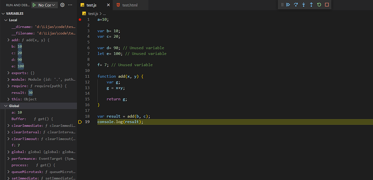 Global variable declaration in Node.JS Vs Browser JS by Arokia Lijas