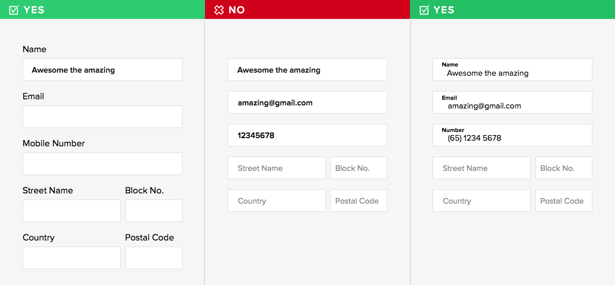 The checklist for web form design (part 1) by Yugene Lee Medium