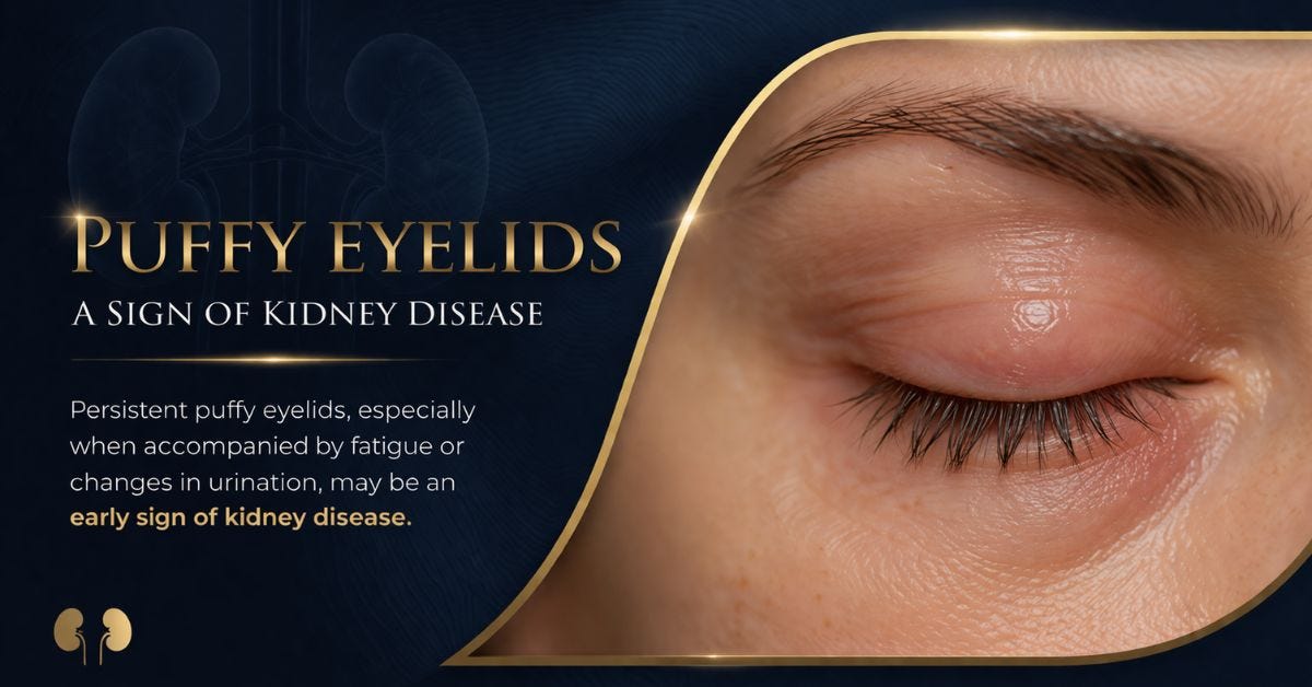 Puffy Eyelids A Sign Of Kidney Disease