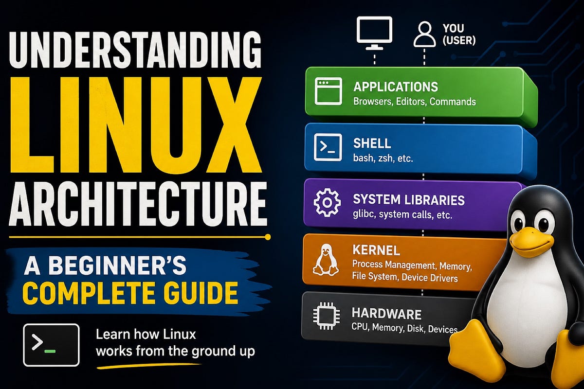 How Linux Works Flow Understanding Linux Architecture: A Beginner’s Complete Guide | by ...