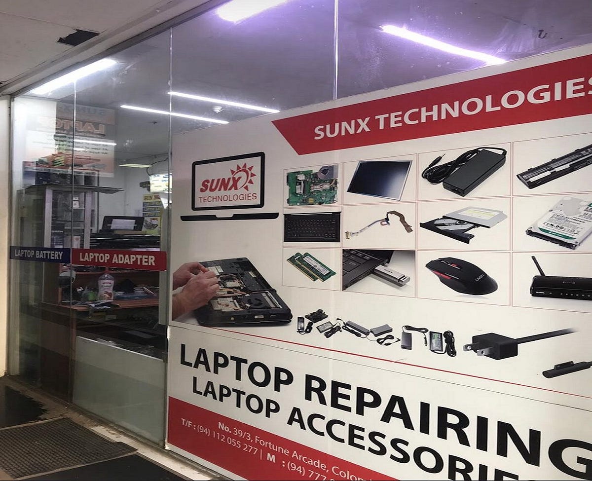 SUN X laptop repair shop in colombo. by SUN X