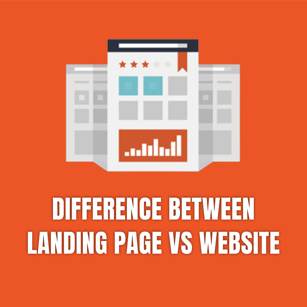 Difference Between Landing Page Vs site by siraj ahmed Aug, 2023