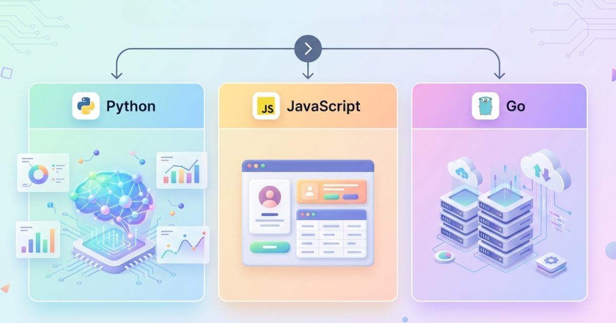 Python vs JavaScript vs Go: Which Programming Language to Learn in 2026 ...