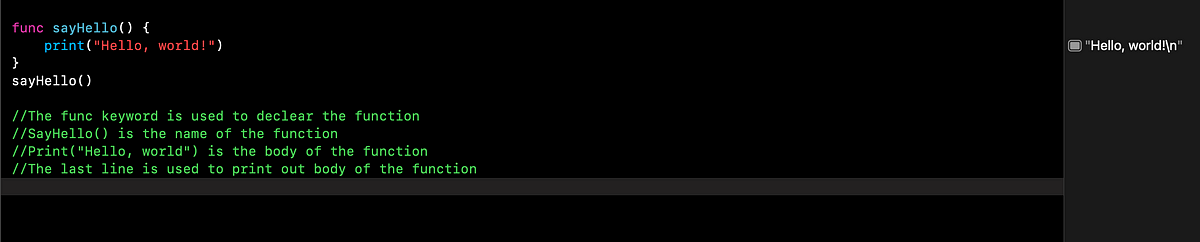 Introduction to Swift. Functions | by Harkeyhim | May, 2023 | Medium