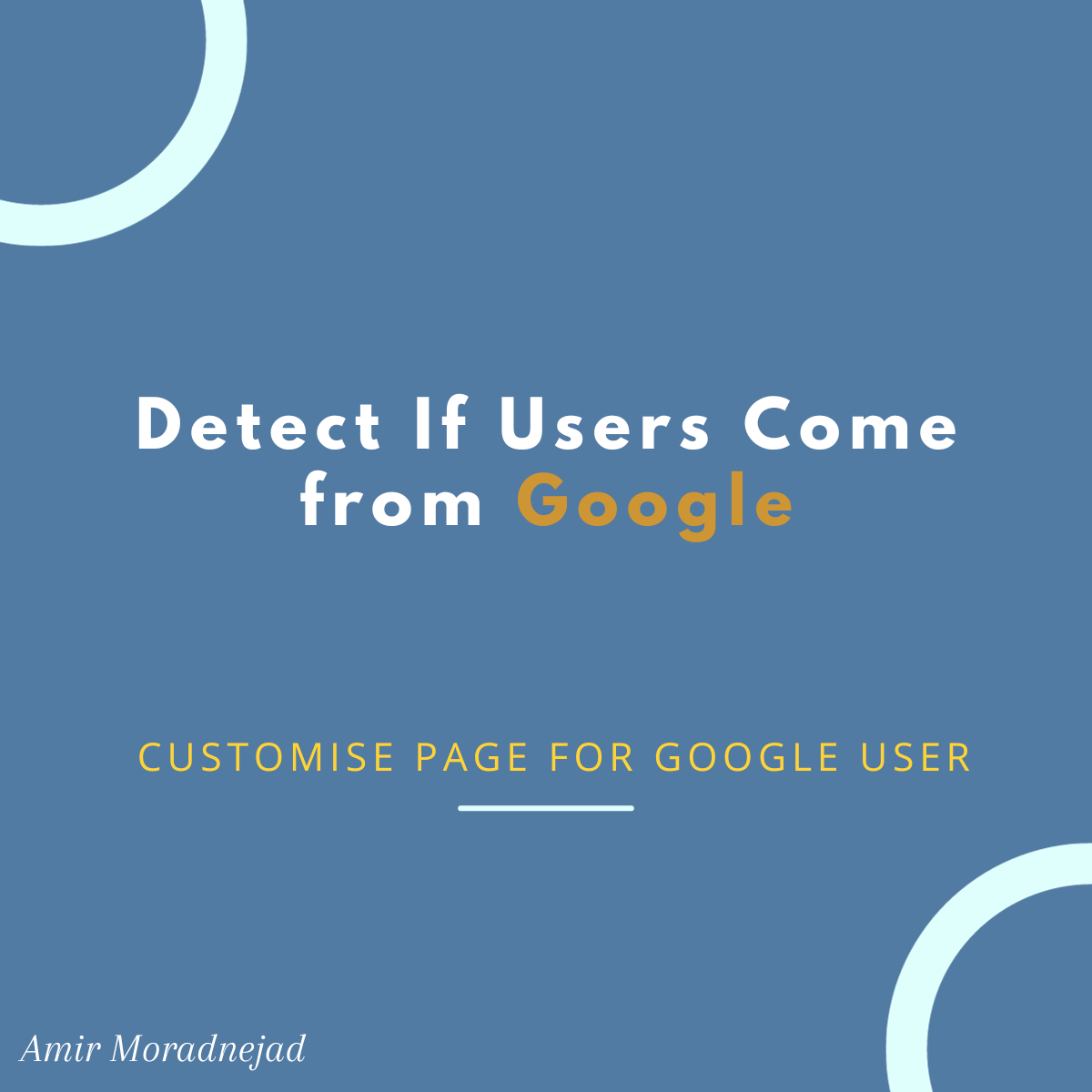 Detect If Users Come from Google and Their SEO Benefits. | by Amir 