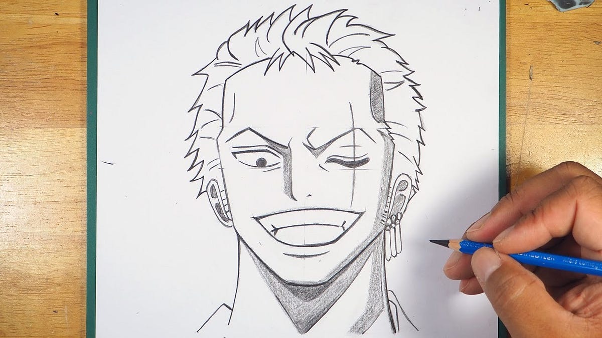 Easy to Draw — How to Draw Zoro from One Piece | by Anime Drawing | Medium