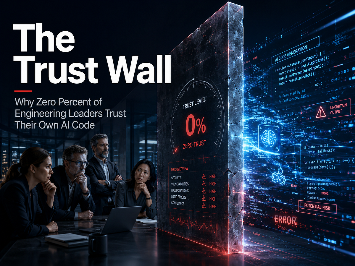 The Trust Wall: Why Zero Percent of Engineering Leaders Trust Their Own AI Code